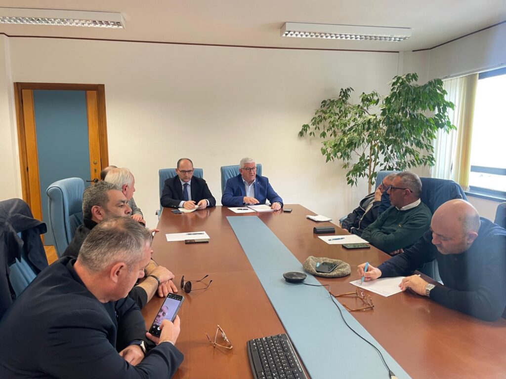 Riunione Assessore Cupparo con direttore Bernardo e delegati sindacali